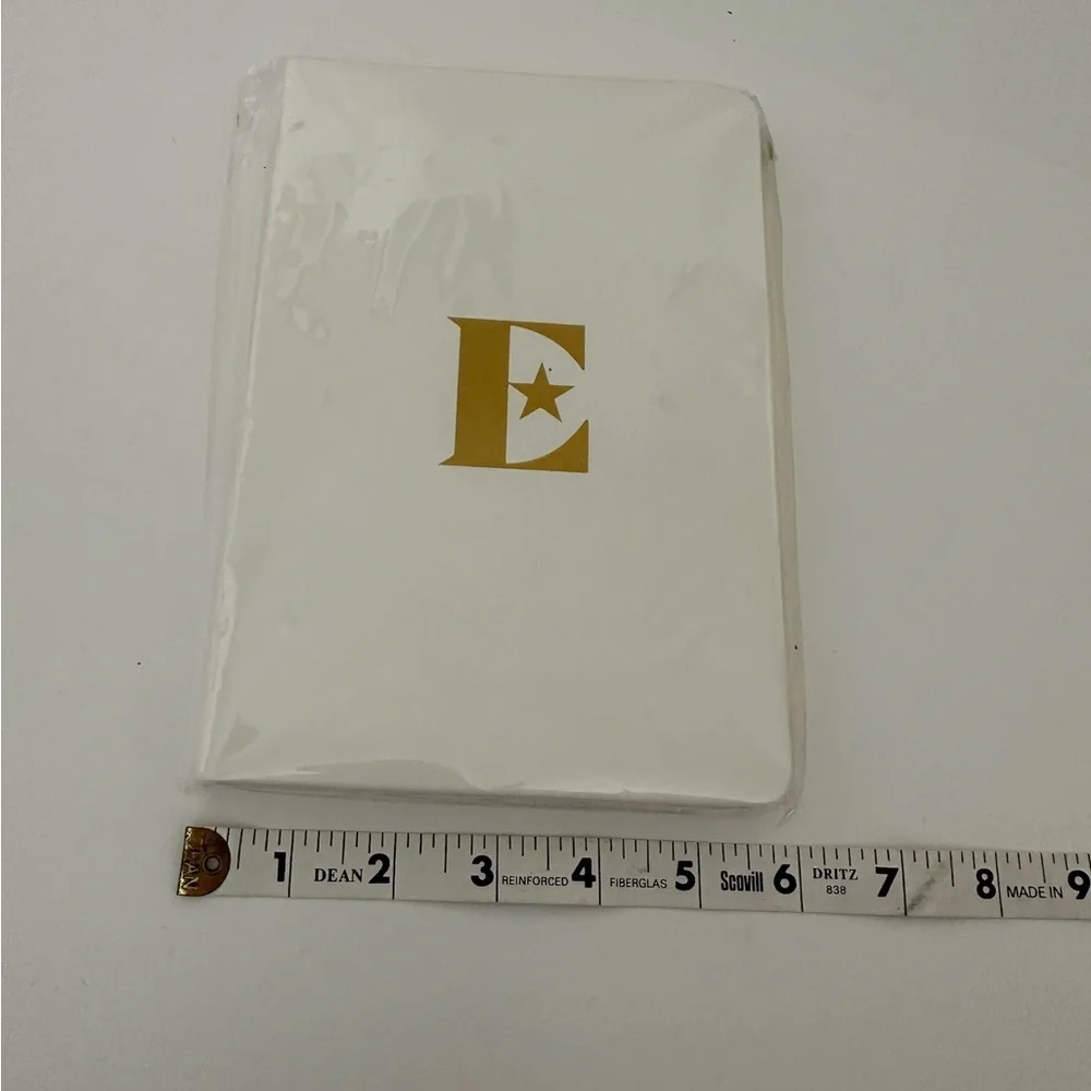 NEW Elton John White with Gold E Logo Notebook Luxury Memorabilia Holiday Gift